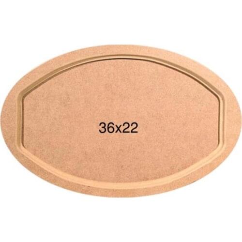 T691 Small Oval Tray, Can Be Painted Mdf Raw Wood Tray