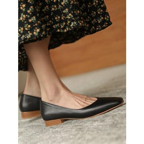 EshtonShero Fashion Pumps Women Platform Square Toe Summer High Heel Quality Cow Leather Shoes Slip-On Sweet Pumps