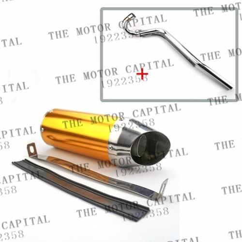 28MM Universal Motorcycle Exhaust Pipe Muffler Moto ATV Scooter For YAMAHA FZ6 KTM