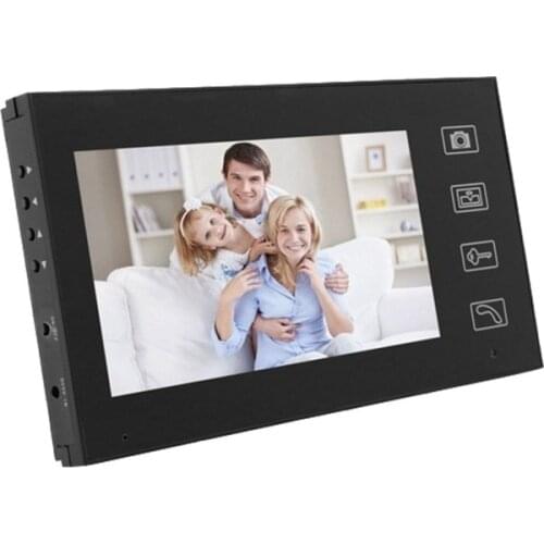 Intercom 7 Inch Color Monitor Record Screen Video Door Phone with 4G SD Storage Night Vision Camera
