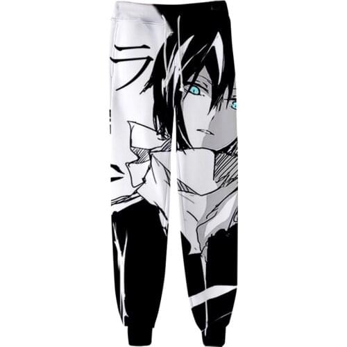 Japan Anime Noragami 3D Joggers Pants Men/Women Casual Trousers Hip Hop Sweatpants Yato Iki Hiyori Yukine Cosplay Costume