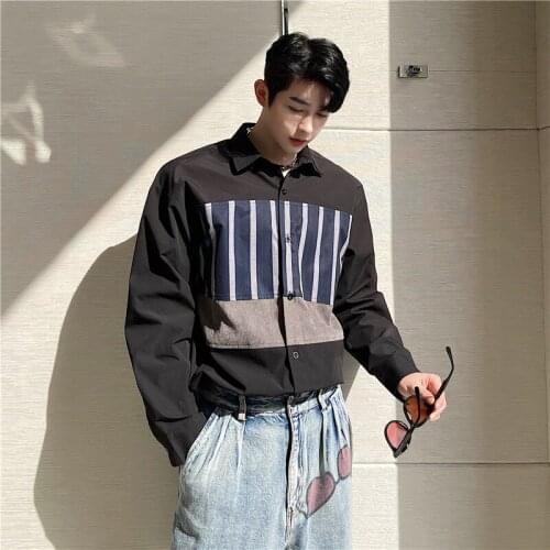 Мужские полосатые рубашки YrightMwrong China At AliExpress