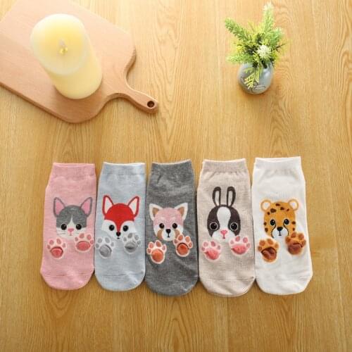 Winter Warm Thick Wool Women Cute Funny Animal Christmas Cotton Socks Fashion Casual Wool Knit Sock 1pair=2pcs ws138