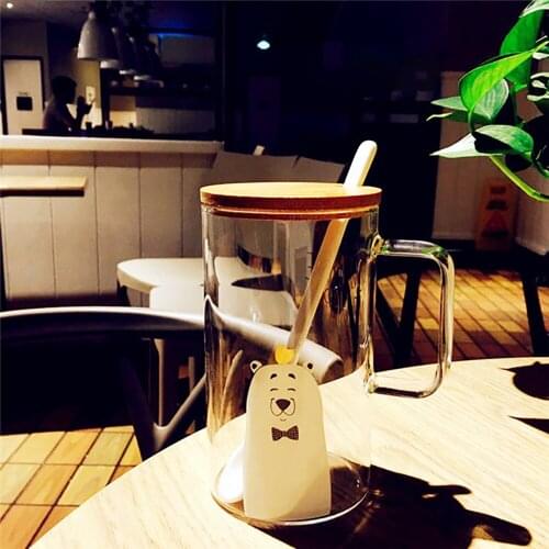 1Pcs Beer Glass Stein 18.6oz Personalized Creative Design Coffee Mugs With lid and Spoon As a Gift for Girl Boy Friend ePacket