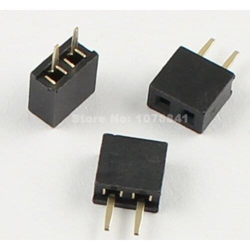 20pcs 2mm 2.0mm Pitch 2 Pin Female Single Row Straight Pin Header Strip PH:4.3MM