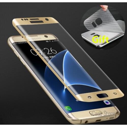 9H 3D Curved Surface Full Screen Cover Explosion-proof Tempered Glass Film For Samsung Galaxy S6 edge S7 Edge Screen Protector