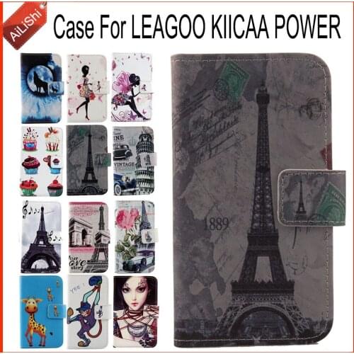 AiLiShi Factory Direct! For LEAGOO KIICAA POWER Case Flip Stand Leather Case Cover Bag Exclusive 100% Special Phone Accessories