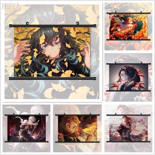 Demon Slayer Kimetsu No Yaiba Anime Manga HD Print Anime Posters Wall Decor Poster Canvas Painting Wall Art Picture Home Decor