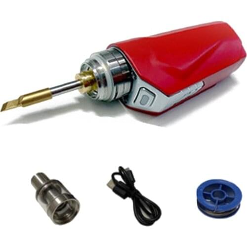 Household Mini Portable Soldering Iron 10W 20W 30W Power Adjustable USB Rechargeable Electric Welding Pen Random Color