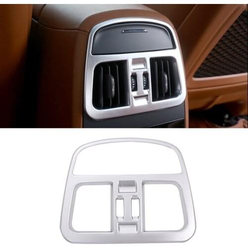 ABS Car Rear Vent Air Outlet Covers Decorations Protection Stickers Trim for Maserati Levante 2016-2017 Car Styling