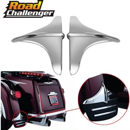Black Chrome Motorcycle Rear Fender Accents Leading Front Edge Trim For Harley Touring Trikes FLHT FLHX 2009-2017 Accessories