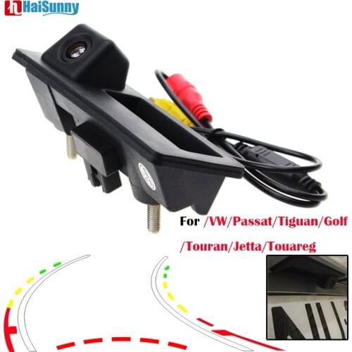 HaiSunny Car Reversing Rear View Camera With Moving Guiding Line For VW/Passat/Tiguan/Golf/Touran/Jetta/Touareg