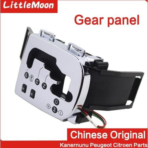 Chrome-plated shifting panel Automatic gear position panel Gear position decorative cover For Peugeot 307 C4 Pallas 2461A9