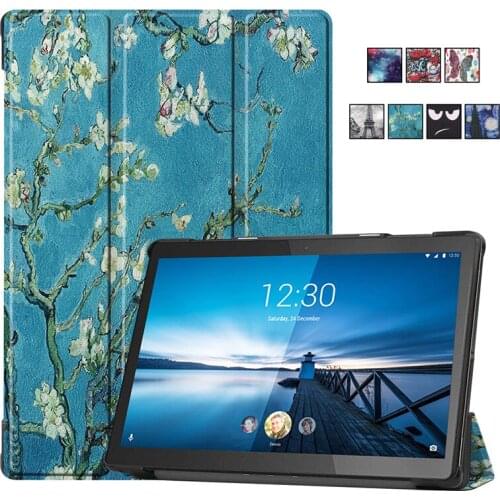 Nice Printed Case For Lenovo Tab M10 FHD Rel TB-X605FC / TB-X605LC 10.1inch Folding PU Leather Flip Stand cover