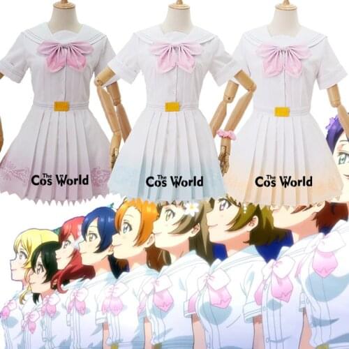 Love Live μs 8th A song for You 9 Characters Kousaka Honoka Minami Kotori Sonoda Umi Ayase Eli Dress Uniform Cosplay Costumes