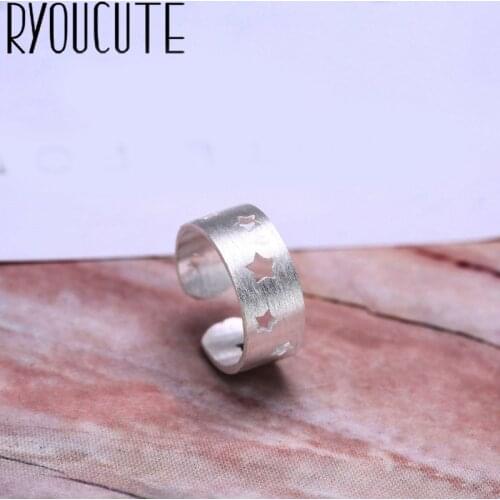 Trendy Personality Punk Star Rings For Women Men Lady Girls Resizable Size Rings Party Jewelry Charm Gifts 2021