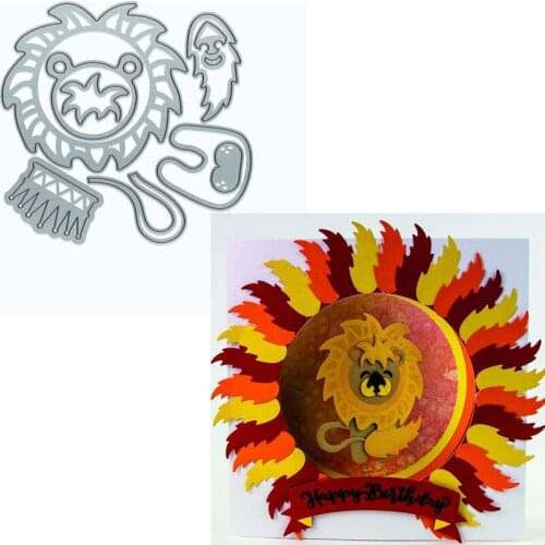 Cartoon Lion Die Cuts For Card Making Lion Metal Cutting Dies Scrapbooking Stencils Decoration New 2019