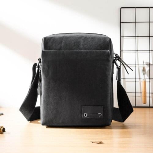 Mens Bag Genuine Korean Fashion Shoulder Messenger Bag Cross-body Bag Black Business Casual Leather First Layer Leather Soft