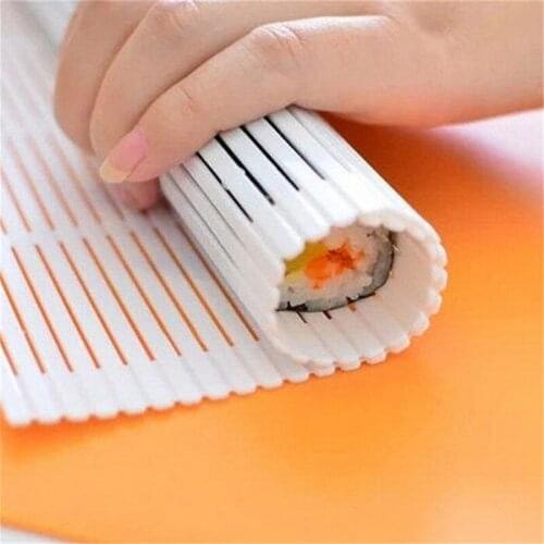 Sushi Roll Mat Plastic Sushi Tool Mould Reusable Special Plastic Curtain Laver Rice Roll Mat Seaweed Plastic Sushi Roll Mould
