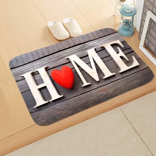 Drop Shipping Home Letter Doormats Flannel Non-slip Doormat Bedroom Kitchen Entrance Door Floor mat Rugs Carpet