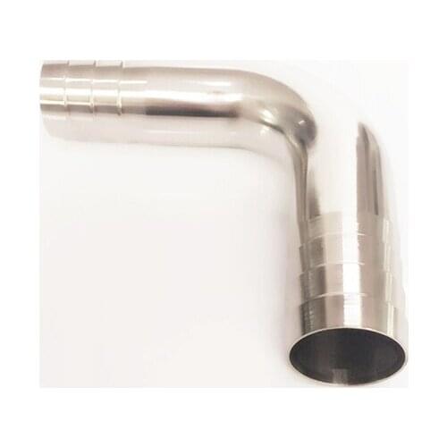 3-1/2" 89mm OD Hose Barb 304 Stainless Steel Sanitary 90 Degree Elbow Pipe Fitting For Home Brew Homebrew Wine Beer Brewing