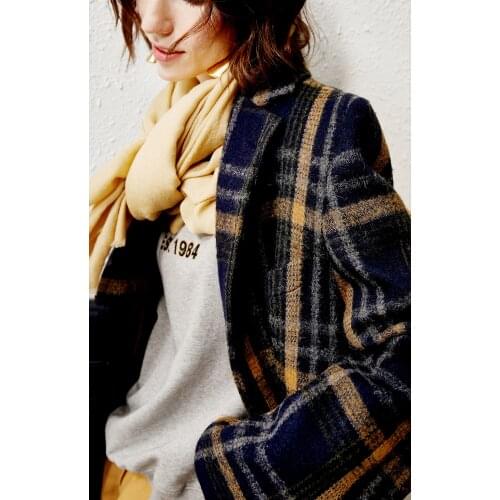 SCARFIGO NEW 100% superfine merino wool scarf double layer