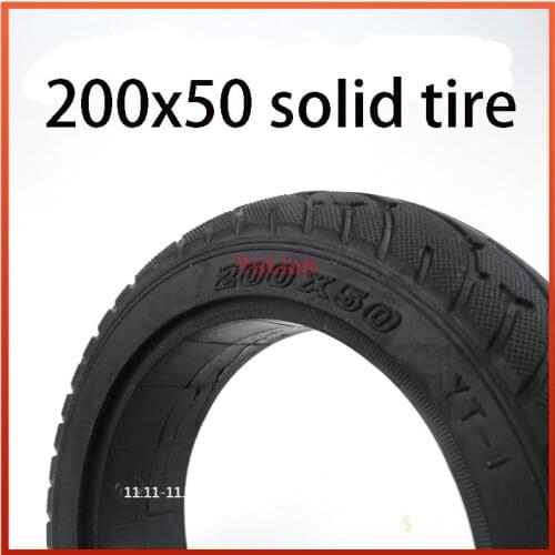200x50 Solid Tire For Speedtrott GX14 Speedway Mini 4 Pro Rear Motor Wheel Tire 8Inch Explosion-Proof Electric Scooter Tyre