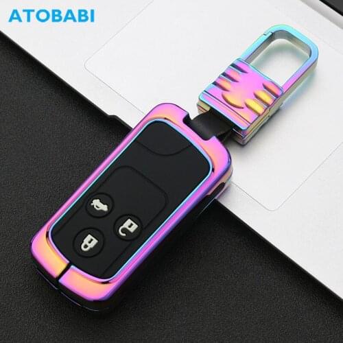 Alloy Silicone Car Key Cover For Honda Accord Civic CRV FIT CITY CR-V 4.5 Ridgeline Keychain Holder Remote Control Protect Case