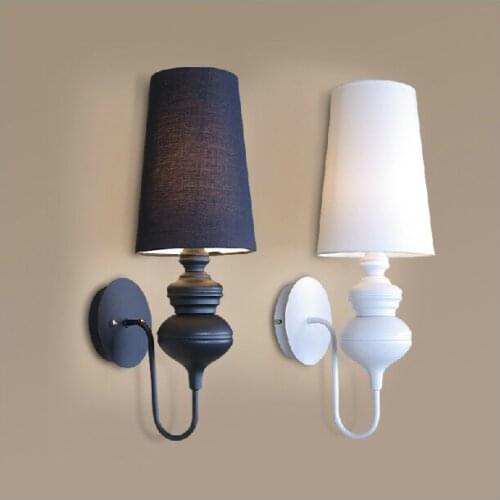 Modern brief bedroom study wall lights simple bedside lamp Creative Living room wall lamps