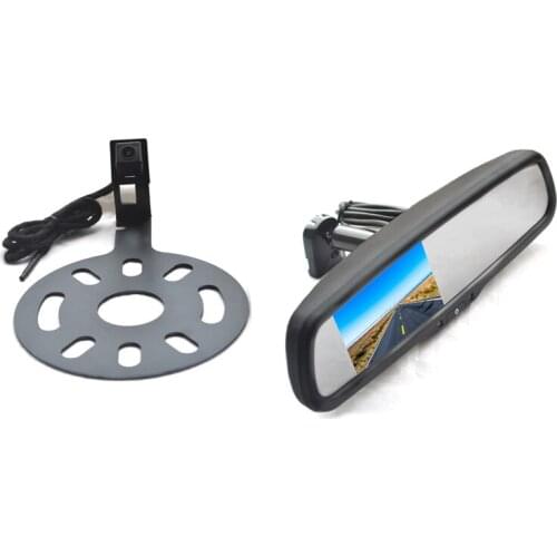 Vardsafe VS662R | Reverse Backup Camera + Replacement Rear View Mirror Monitor for Jeep Wrangler (2007-2018)