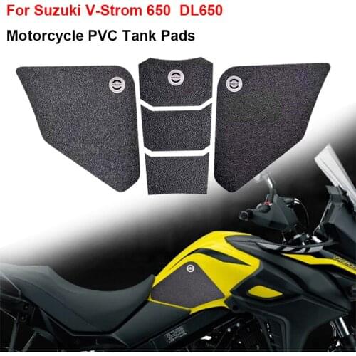 VStrom650 DL 650 Motorcycle PVC Anti slip Fuel Tank Pads Gas Knee Grip Traction Sticker Protector For Suzuki V-Strom 650 DL650