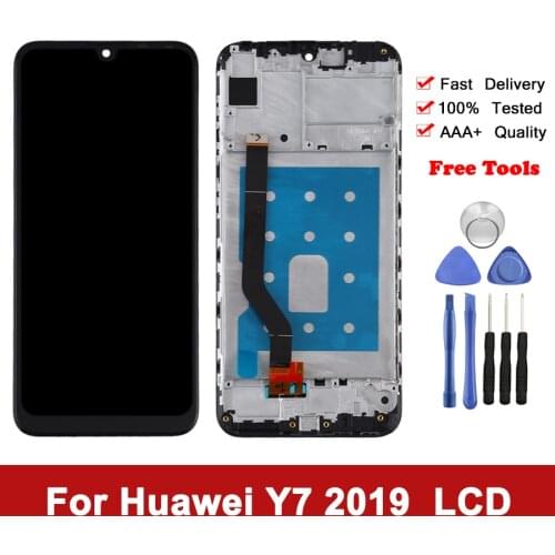 For Huawei Y7 2019 LCD Display Touch Screen Panel With Frame Replacement For Huawei Y7 Prime Pro 2019 DUB-LX3 DUB-L23 LX1 LCD