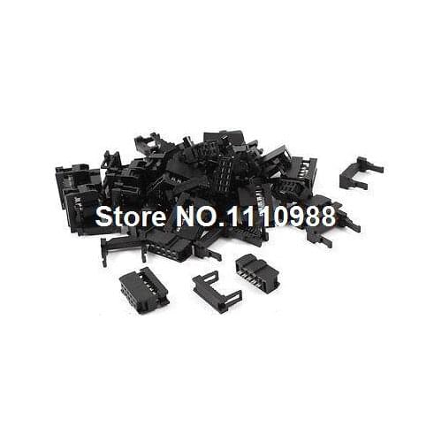 25 Pcs IDC FC-10P Connector Straight 10 Pin Female Header 2.54mm Pitch