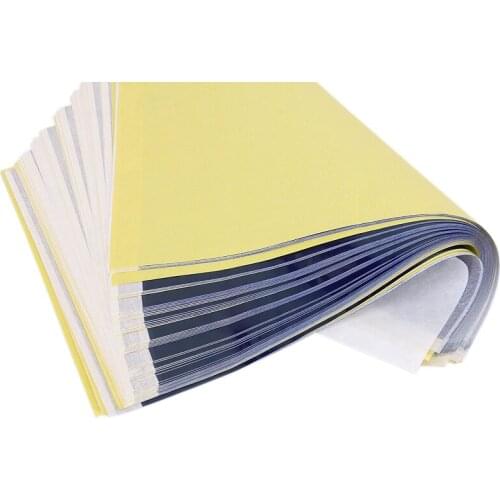 50 Pack Transfer Paper Thermal Stencil Paper for Artist Tattooing Kit