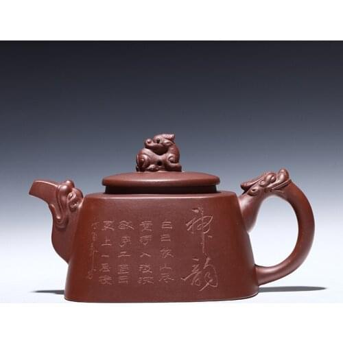Authentic yixing ores are recommended by the pure manual household gift teapot tea sifang verve
