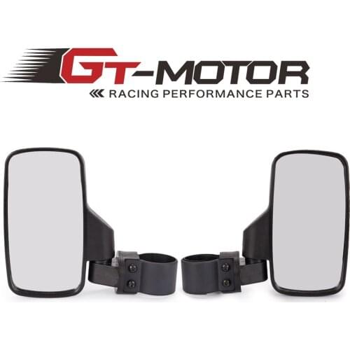 UTV ATV Rear 2pcs View Side Mirror 1.75" 2" Roll Cage For Polaris RZR Ranger