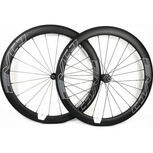 EVO white decals 700C Road bike carbon wheels 50mm depth 25mm width clincher/Tubular Road Bicycle carbon wheelset UD matte