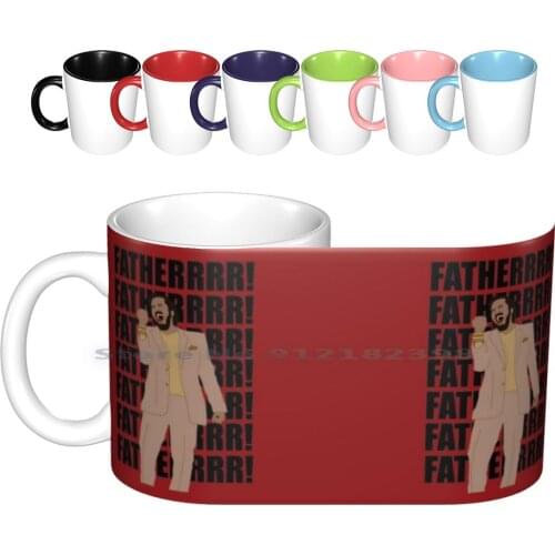 Fatherrrr! Ceramic Mugs Coffee Cups Milk Tea Mug The It Crowd It Crowd Tv Tv Series Matt Berry Moss Roy Jen Barber Reynholm