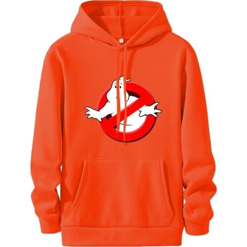 Ghostbuster Print Long Sleeve Pullovers Oversized Harajuku Hoodie Plus Size Summer Clothes Sweatshirt Women Style Streetwear Top