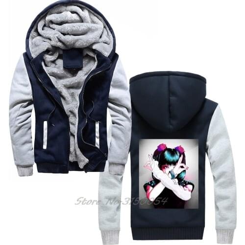 Moa Metal Babymetal Hoodie Print Men Unisex Winter Thicken Keep Warm Hoodies Sweatshirt Harajuku Streetwear