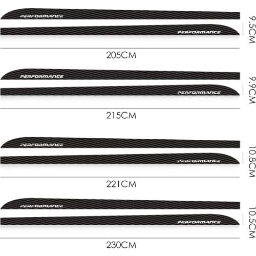 Matte Black 2016 New Logo Performance door side skirt sticker decal for BMW F30 E90 E91 E92 E93 G30 F11 F10 F32 F33 F15 F01 F02