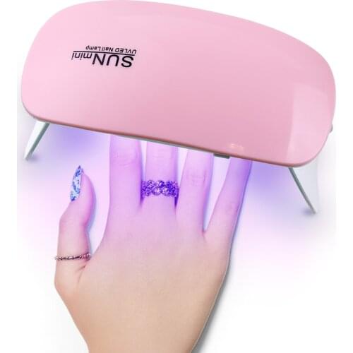 Monja 6W Mini Portable Nail Art USB Charging LED UV Lamp Nail Dryer Machine For Nail Polish UV Gel Curing Varnish Manicure Tool