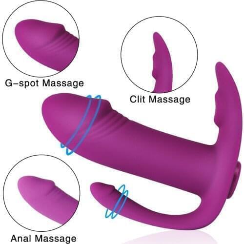 Wearable Dildo Viibrator 3 Use Remote Control Magic AV Vibrator Stimumate Vagina Massage Anal Licking Clitoris For Women Sex Toy