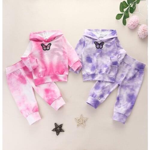 New foreign trade childrens clothing suits autumn hooded girls set