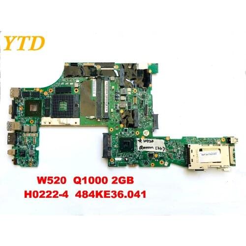 Original for Lenovo W520 laptop motherboard W520 Q1000 2GB H0222-4 48.4KE36.041 tested good free shipping