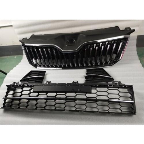 ABS Original authentic car Front Grille Around Trim Racing Grills Trim for Skoda Superb 2016 2017 2018 Car styling