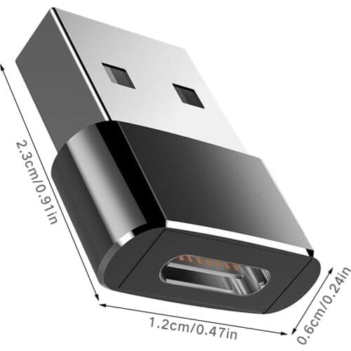 Usb Type A Male To Usb Type C Female Connector Converter Adapter Type-c Usb Standard Data Transfer Charging For iphone12