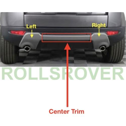 ROLLSROVER Rear Bumper Cover Center Molding Trim For Range Rover Evoque Pure 1PCS