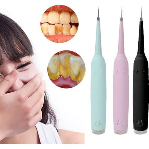 Portable Electric Dental Calculus Plaque Remover Scaling Oral Care Tool For Home Travel Use