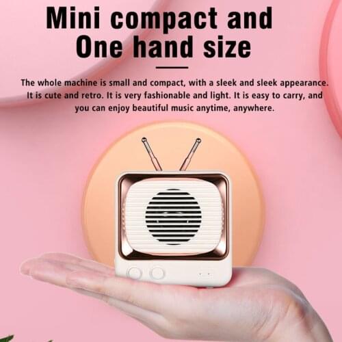 Retro Wireless Bluetooth Speaker 3W Stereo Sound Bluetooth 5.0 Device with 5-10 Hours Play Time